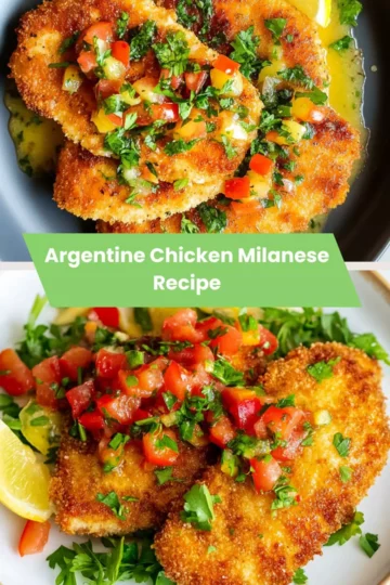 argentine chicken milanese recipe