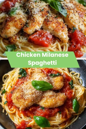chicken milanese spaghetti