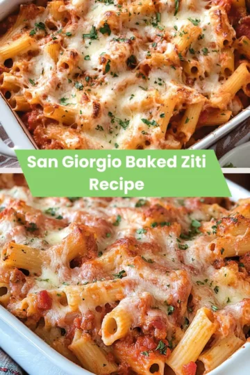 san giorgio baked ziti recipe