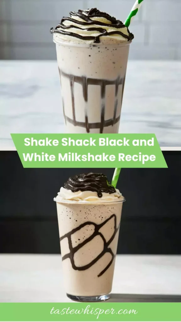 Shake Shack Black and White Milkshake Recipe