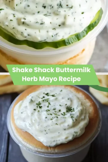 Shake Shack Buttermilk Herb Mayo Recipe