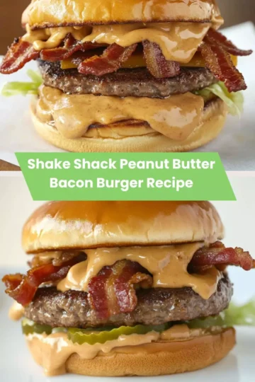 Shake Shack Peanut Butter Bacon Burger Recipe