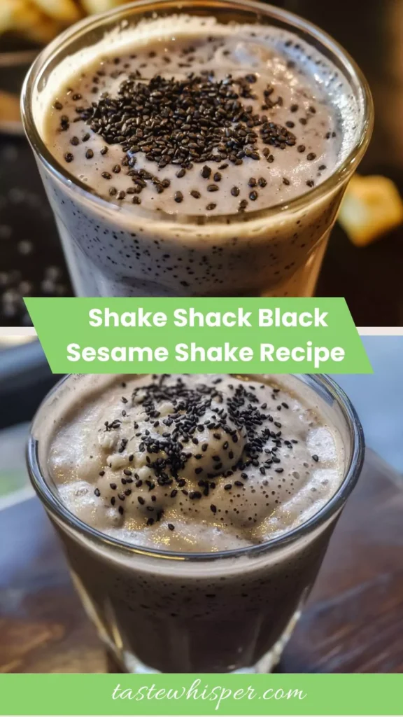 Shake Shack Black Sesame Shake Recipe Shake Shack Black Sesame Shake Recipe
