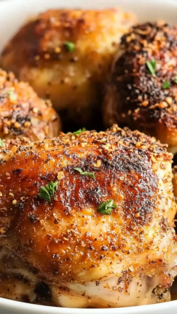 crispy baked chicken thighs crispy baked chicken thighs