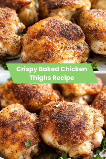 crispy baked chicken thighs recipe