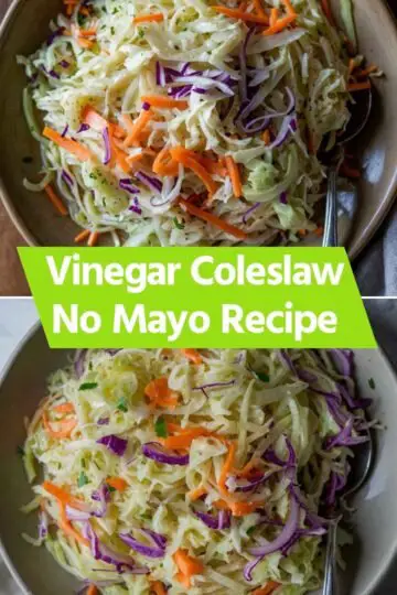 Vinegar Coleslaw No Mayo Recipe