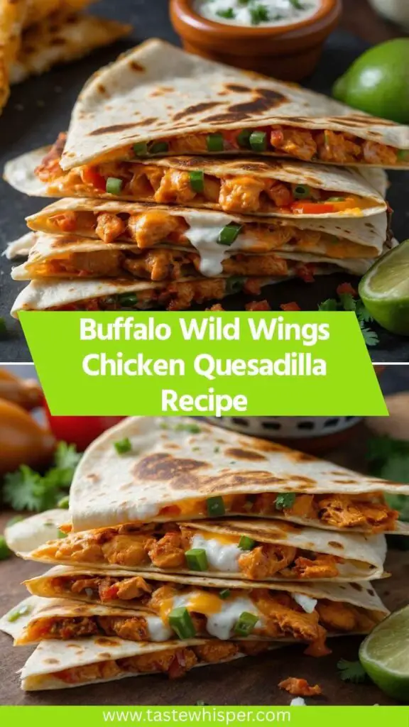 Buffalo Wild Wings Chicken Quesadilla Recipe