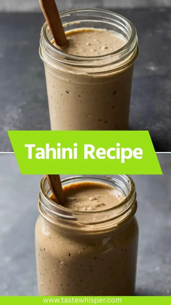 Tahini Recipe