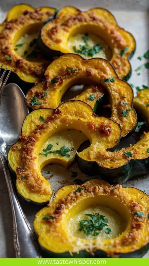 Parmesan Herb Roasted Acorn Squash Parmesan Herb Roasted Acorn Squash