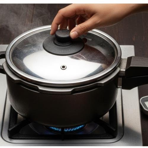 Step 5: Pressure Cook the Mutton Step 5: Pressure Cook the Mutton