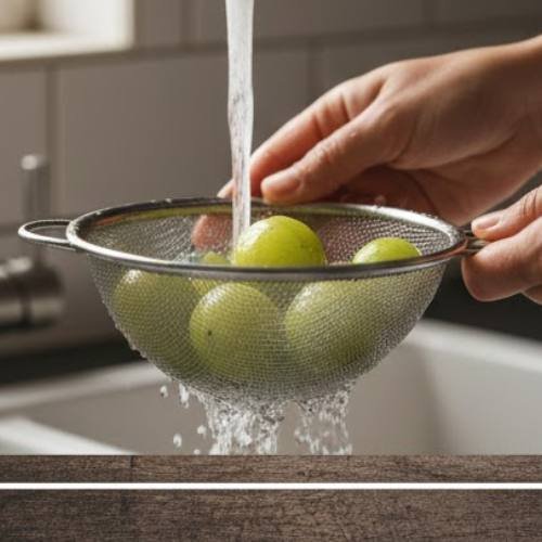 Step 2: Rinse and Drain