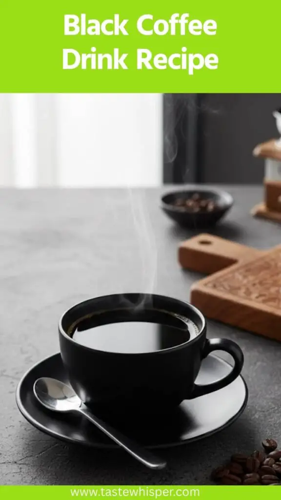 Black Coffee Drink Recipe Black Coffee Drink Recipe