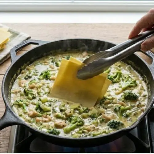 Step 5: Add the lasagna sheets